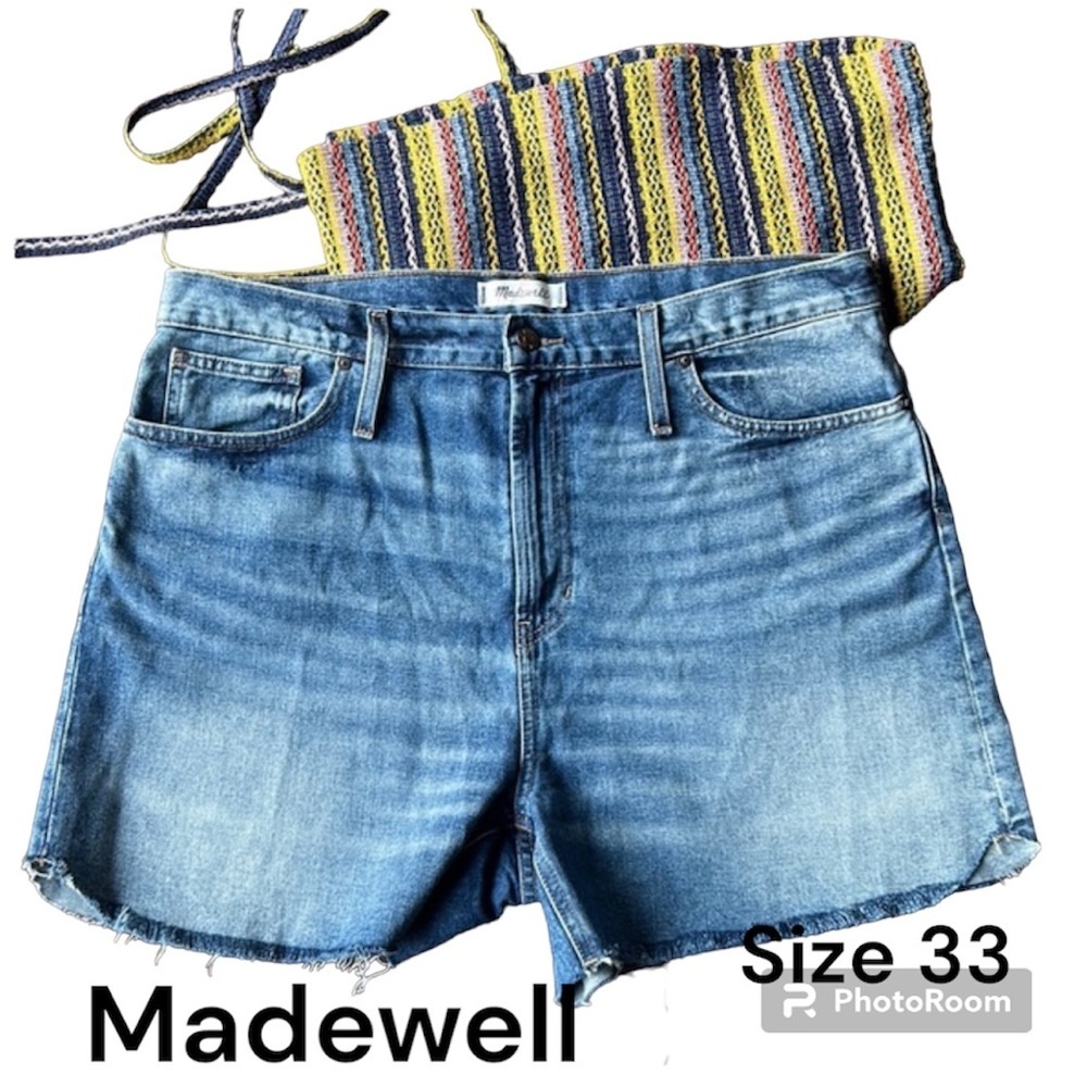 MADEWELL The Perfect Jean Short High Rise Shorts Plus Size 33